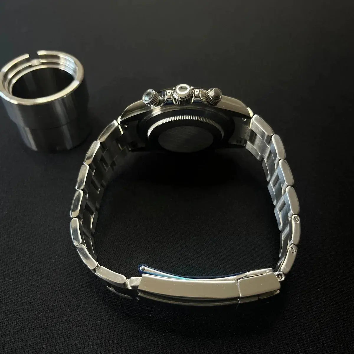 Seiko Mod Daytona | Black - TWTwatches