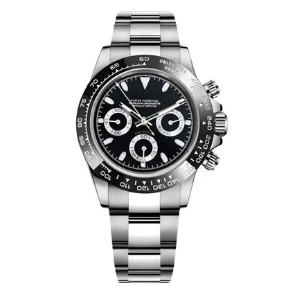 Seiko Mod Daytona | Black - TWTwatches