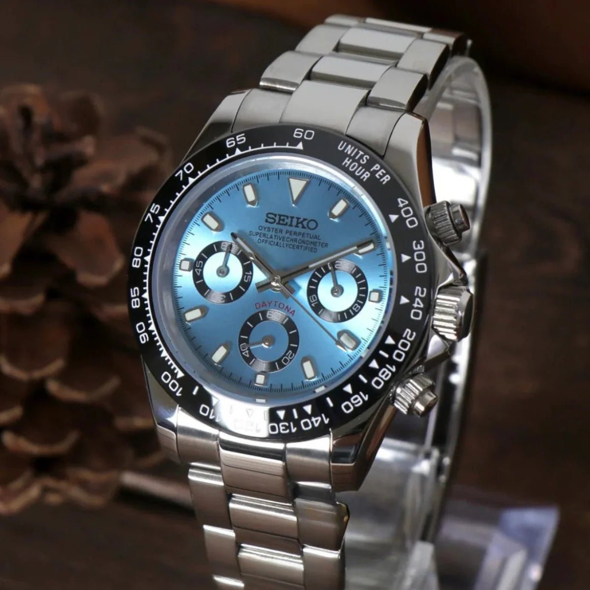 Seiko Mod Daytona | Blue - TWTwatches