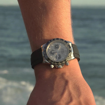 Seiko Mod Daytona Champagne | Rubber - TWTwatches