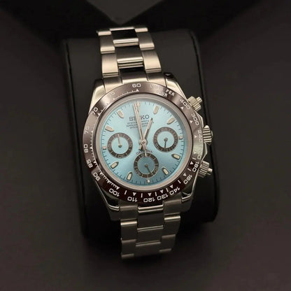 Seiko Mod Daytona | Platinum - TWTwatches