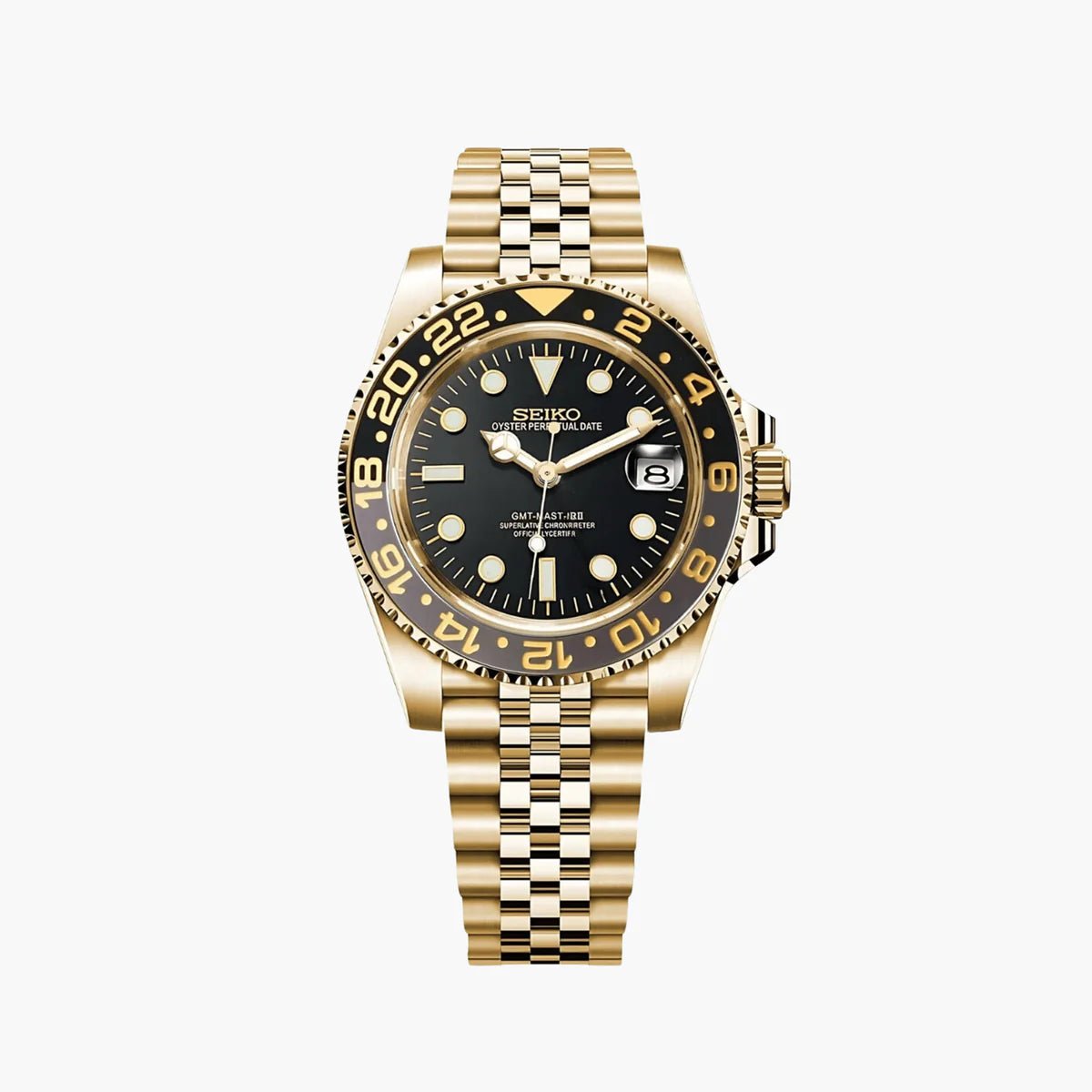 Seiko Mod GMT | Gold - TWTwatches