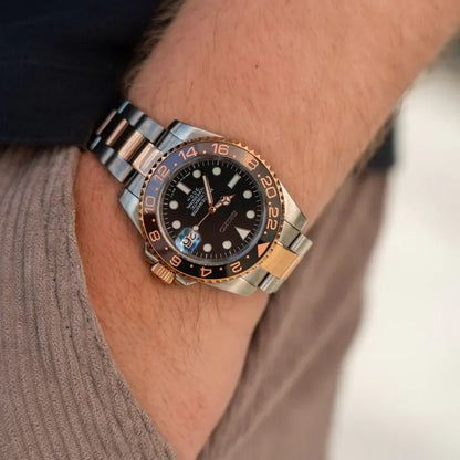 Seiko Mod GMT Rootbeer | Oyster - TWTwatches