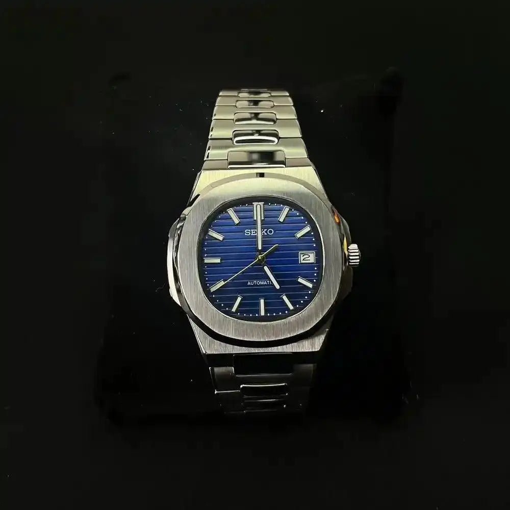 Seiko Mod Nautilus | Blue - TWTwatches
