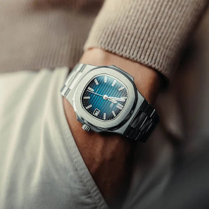 Seiko Mod Nautilus | Blue - TWTwatches