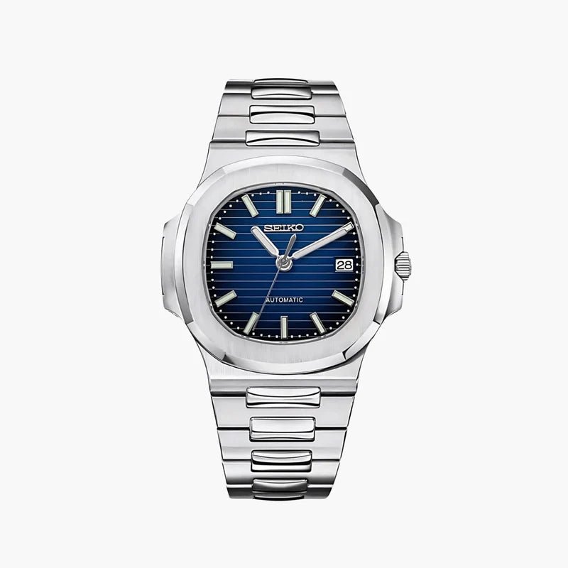 Seiko Mod Nautilus | Blue - TWTwatches