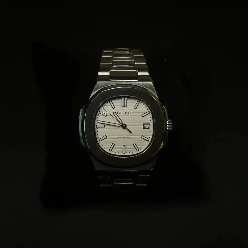 Seiko Mod Nautilus | White - TWTwatches