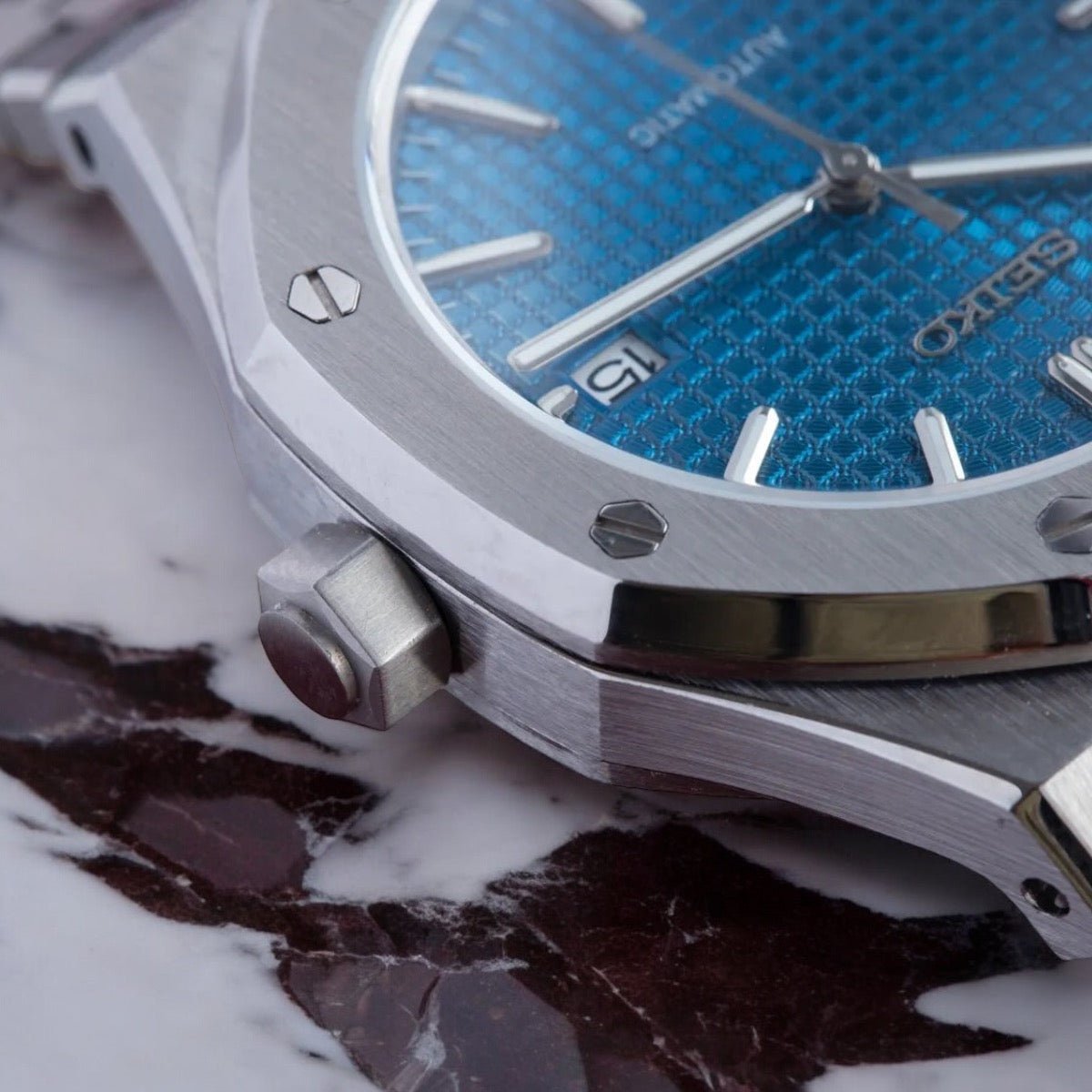 Seiko Mod Royal Oak | Blue - TWTwatches