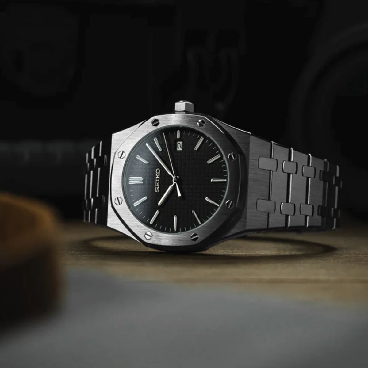 Seiko Mod Royal Oak Classic | Black - TWTwatches