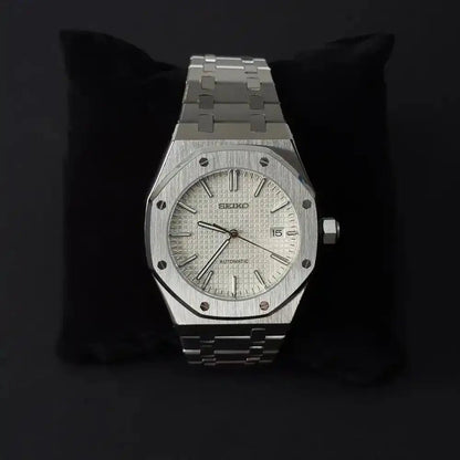 Seiko Mod Royal Oak Classic | White - TWTwatches