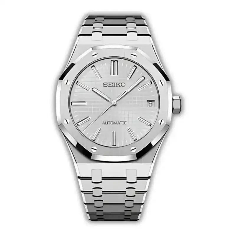 Seiko Mod Royal Oak Classic | White - TWTwatches