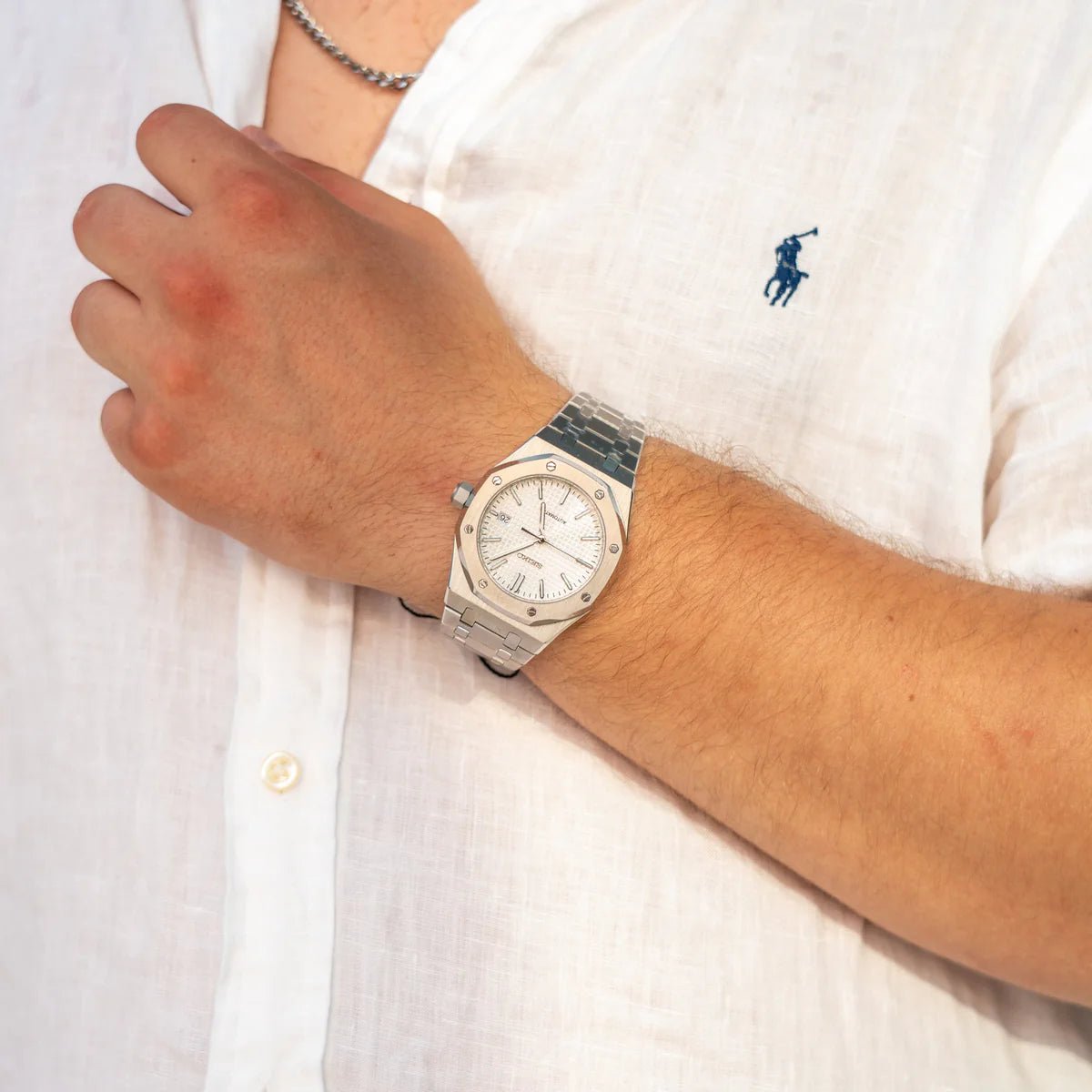 Seiko Mod Royal Oak Classic | White - TWTwatches