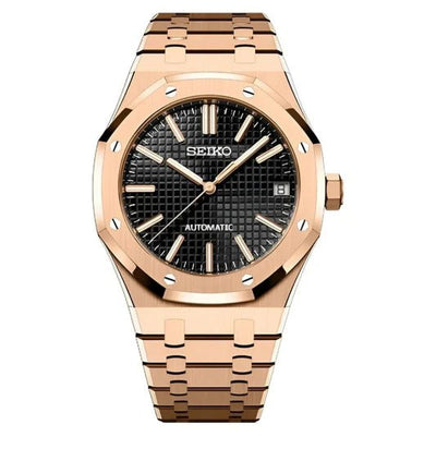 Seiko Mod Royal Oak | Rose Gold