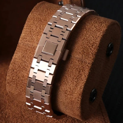 Seiko Mod Royal Oak Skeleton | Rose - TWTwatches