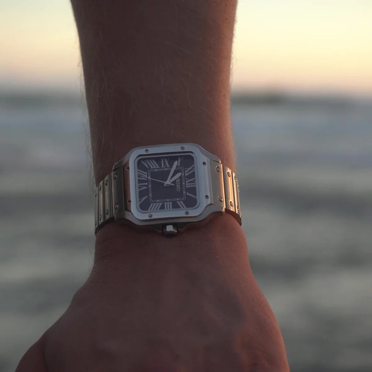 Seiko Mod Santos | Black - TWTwatches