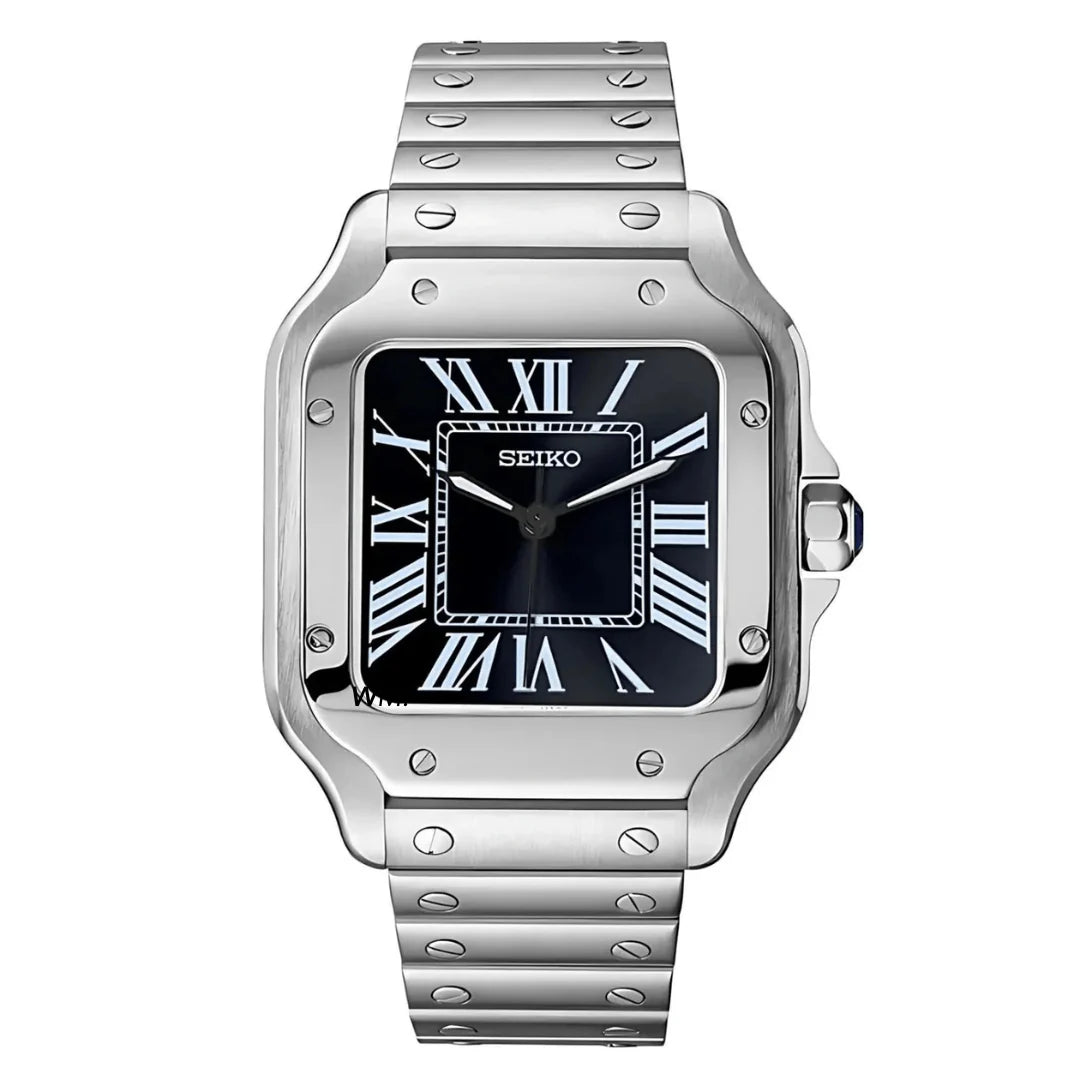 Seiko Mod Santos | Black - TWTwatches