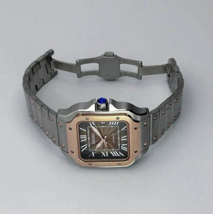 Seiko Mod Santos Gold | Brown - TWTwatches