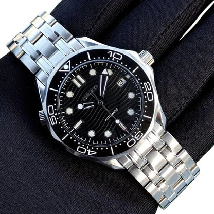 Seiko Mod Speedmaster | Black - TWTwatches