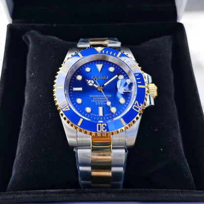 Seiko Mod Submariner Blue | Twotone - TWTwatches