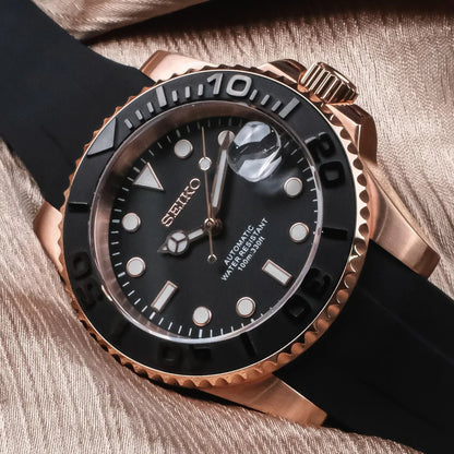 Seiko Mod Submariner Classic | Black - TWTwatches