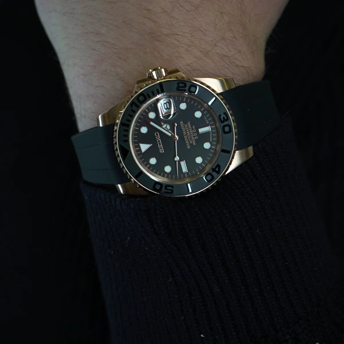 Seiko Mod Submariner Classic | Black - TWTwatches