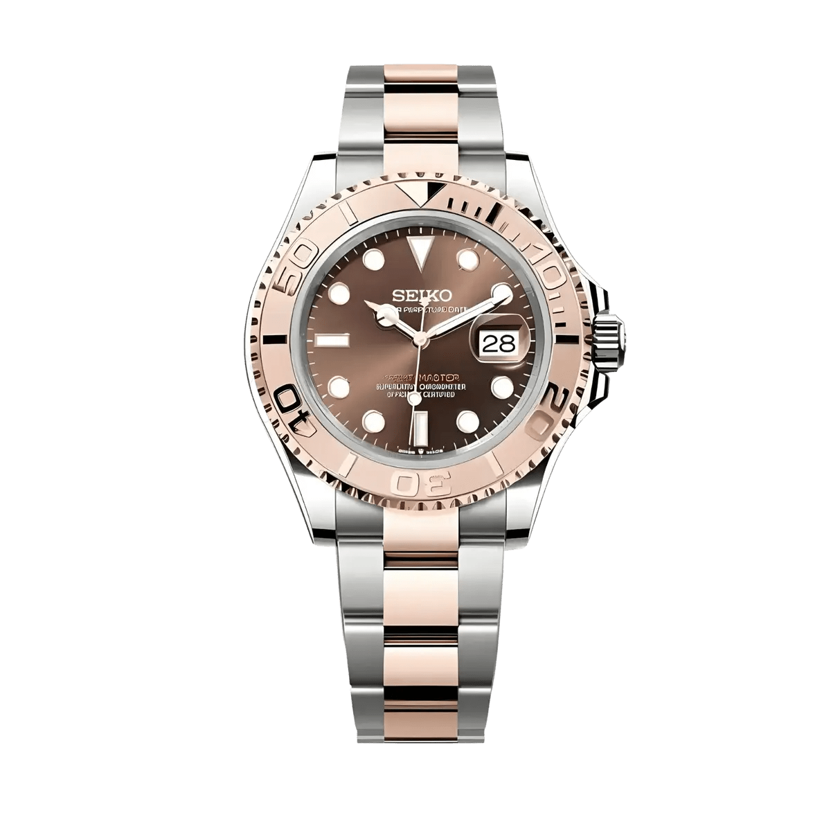 Seiko Mod Submariner | Rose Gold - TWTwatches