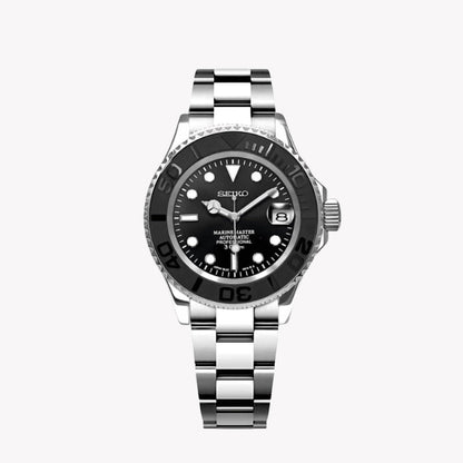 Seiko Mod Submariner Yachtmaster | Black - TWTwatches