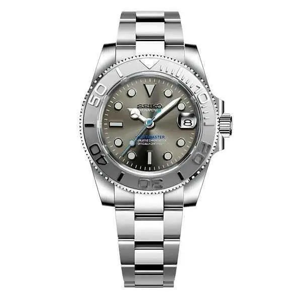 Seiko Mod Submariner Yachtmaster | Silver - TWTwatches