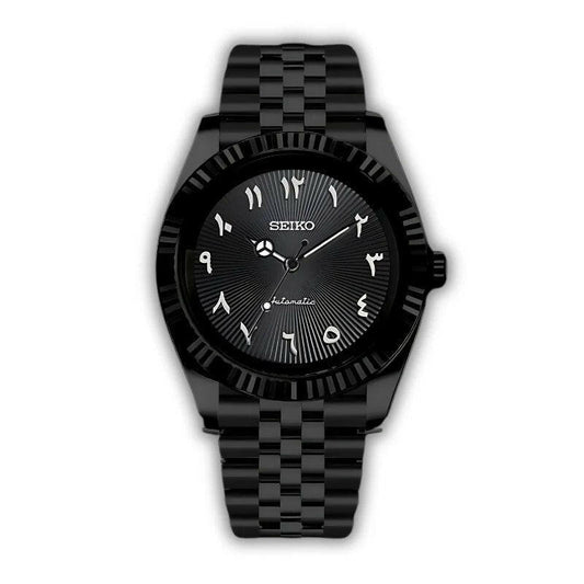 Seikojust Arabic Dial Full Black - My Store